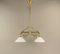 Art Deco Viennese Brass Hanging Lamp, 1920s 14