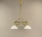 Lámpara colgante vienesa Art Déco de latón, años 20, Imagen 14