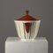 Französische Keramikschale mit Deckel von Marianne Westman für Longchamp, Frankreich 4