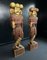 Indian Artist, Carved Soldier Statues, 1800s, Wood, Set of 2, Image 3