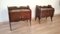 Tables de Chevet Mid-Century avec Plateaux en Verre dans le style de Vittorio Dassi, Italie, 1950s, Set de 2 4