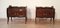 Tables de Chevet Mid-Century avec Plateaux en Verre dans le style de Vittorio Dassi, Italie, 1950s, Set de 2 3