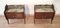 Mid-Century Italian Bedside Tables with Glass Tops in the style of Vittorio Dassi, 1950s, Set of 2 9