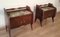 Mid-Century Italian Bedside Tables with Glass Tops in the style of Vittorio Dassi, 1950s, Set of 2 10