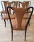 Mid-Century Modern Wood and Leather Dining Chairs, Italy, 1950, Set of 6 10