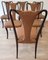 Mid-Century Modern Wood and Leather Dining Chairs, Italy, 1950, Set of 6, Image 10