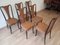 Mid-Century Modern Wood and Leather Dining Chairs, Italy, 1950, Set of 6, Image 12