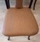 Mid-Century Modern Wood and Leather Dining Chairs, Italy, 1950, Set of 6, Image 9