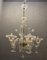 Lámpara de araña veneciana de cristal de Murano de Made Murano, años 60, Imagen 1