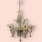 Lámpara de araña veneciana de cristal de Murano de Made Murano, años 60, Imagen 8