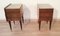 Tables de Chevet Art Déco Mid-Century en Noyer avec Plateaux en Verre, Italie, 1950s, Set de 2 12