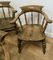 English Oak and Elm Windsor Carver Chairs, Set of 6 7