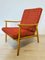 Vintage Red Armchair from Ton, 1960s 8