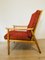 Vintage Red Armchair from Ton, 1960s 7