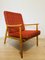 Vintage Red Armchair from Ton, 1960s, Image 1