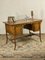 Französischer Vintage Schreibtisch aus Nussholz 6