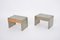 Mid-Century Modern Bedside Tables in Laquered Goat Skin by Aldo Tura, 1970s, Set of 2 1