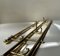 Small Vintage Towel Coat Rack in Brass and Gold Chrome, 1970s 2