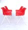 Danish Plastic Red Chairs by Niels Gammelgaard for Ikea, 1984, Set of 4 7