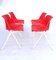 Danish Plastic Red Chairs by Niels Gammelgaard for Ikea, 1984, Set of 4, Image 7