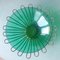 Green Glass Bowl with Brass Frame Vide Poche, 1950s, Image 3