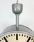 Reloj de fábrica industrial grande de doble cara de Pragotron, años 60, Imagen 7