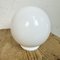 Vintage White Porcelain Wall Light with Milk Glass, 1960s 9