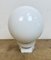 Vintage White Porcelain Wall Light with Milk Glass, 1960s 6