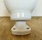 Vintage White Porcelain Wall Light with Milk Glass, 1960s 5