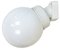 Vintage White Porcelain Wall Light with Milk Glass, 1960s 1