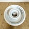 Vintage White Porcelain Wall Light with Milk Glass, 1960s 8