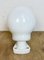 Vintage White Porcelain Wall Light with Milk Glass, 1960s 3