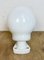 Weiße Vintage Porzellan Wandlampe mit Milchglas, 1960er 3