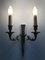 Wandlampen aus Silberbronze, 1950er, 2er Set 2