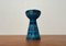 Mid-Century Rimini Blu Pottery Candleholder by Aldo Londi for Bitossi, Italy, 1960s, Image 1
