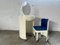 Tocador y silla italianos blancos de Studio Kastilia, años 70. Juego de 2, Imagen 1