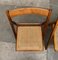 Mid-Century Wooden Folding Chairs with Viennese Wicker Seats, 1960s, Set of 2, Image 7