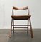 Mid-Century Wooden Folding Chairs with Viennese Wicker Seats, 1960s, Set of 2, Image 9