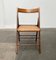 Mid-Century Wooden Folding Chairs with Viennese Wicker Seats, 1960s, Set of 2, Image 14