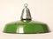 Grüne Vintage Emaillierte Vintage Lampe 1