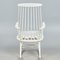 White Scandinavian Rocking Chair, 1960s 5