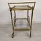 Vintage Trolley in Gilt Brass, 1970s, Image 13