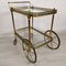 Vintage Trolley in Gilt Brass, 1970s 4