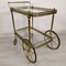 Vintage Trolley in Gilt Brass, 1970s, Image 4