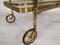 Vintage Trolley in Gilt Brass, 1970s, Image 8