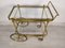 Vintage Trolley in Gilt Brass, 1970s, Image 7