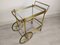 Vintage Trolley in Gilt Brass, 1970s, Image 6