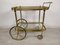 Vintage Trolley in Gilt Brass, 1970s, Image 1