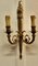 Large French Neoclassical Brass Twin Wall Lights, 1920s, Set of 4 8