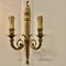 Large French Neoclassical Brass Twin Wall Lights, 1920s, Set of 4, Image 1